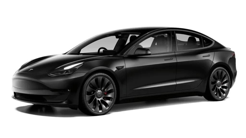 Tesla Model 3 solid black