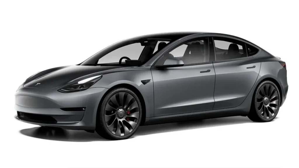 Tesla Model 3 midnight silver color