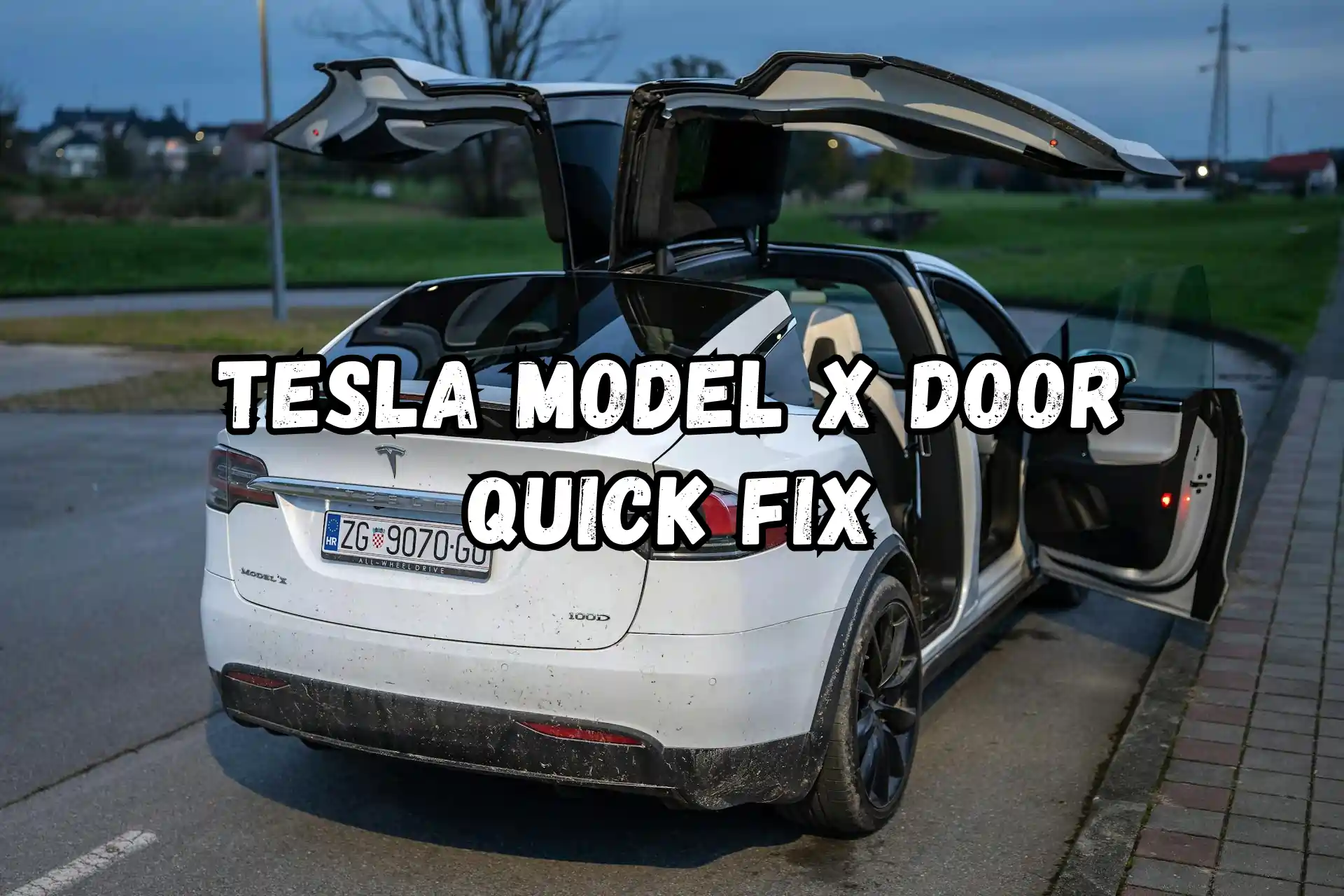 tesla model x door